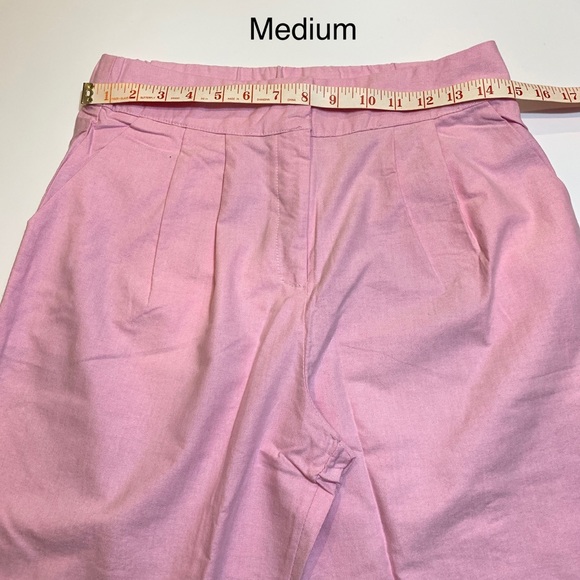 Pink High Waist Wide Leg Trouser Pants - Picture 14 of 16